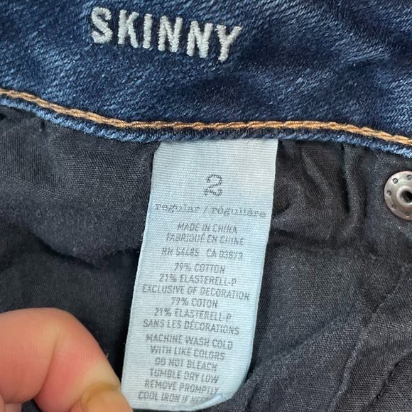 AE Skinny Stretch Dark Jeans Size 2 - Picture 10 of 10